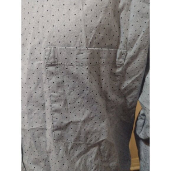 New NWT J. Crew Shirt Mens 2XL Blue Flex Wash Slim Untucked All Over Dot Print - Picture 3 of 11